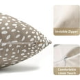 thumbnail image 4 of Antelope Lumbar Pillow Covers 12X20 Inch Beige Deer Animal Print Decorative Pillow Cases Modern Neutral Faux Fawn Linen Throw Pillows Set of 2 Home Decor for Sofa Porch Couch Outdoor, 4 of 6