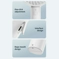 thumbnail image 5 of KUFptva Portable Handheld Fan 1200mAh USB Rechargeable Desk Fan with 3 Speed Setting for Home Office Travel Use White, 5 of 7