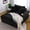 Black, variant on 51 Inch Ultra Comfort Lazy Floor Sofa with Backrest and 2 Pillows, Space Saving Bean Bag Sofa Bed for Small Apartments, Dorms, Living Rooms, Black