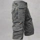 thumbnail image 3 of Ceisia Men's Gift All-Season Work Capris - Solid-Color Multi-Pocket Zipper Button Cropped Pants, 3 of 7