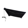 thumbnail image 5 of 12 x 10 ft Italian Series Full Cassette Motorized Patio Awning with App + Remote – Nero & Grigio (Black and Gray Stripe), 5 of 13