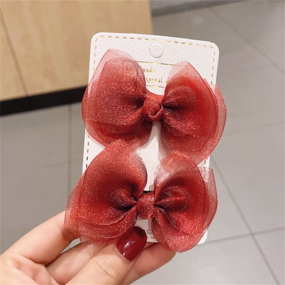 TIHLMK Hair Clips Fresh Floral Bow Hairpin Children'sClip Set Cute Bangs Clip Side Clip Hairpin