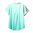 thumbnail image 4 of Aofany Plus Size Button Down Shirts for Women Gradient Summer Casual Short Sleeve Turndown Collar Blouse Tops, 4 of 4