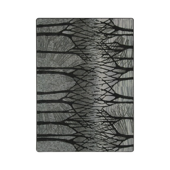 Woodland Way 5'4" x 7'8" Area Rug In Color Fog-Color:Fog,Material:Nylon