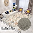 thumbnail image 4 of OldPAPA Boho Persian Area Rug - 4'x6' Washable Rugs for Living Room,Machine Washable Rug with Non-Slip,Small Rug Vintage Accent Low Pile Rug for Entryway Bedroom Bathroom Dining Door Mat, 4 of 9