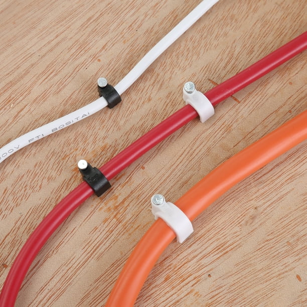 Hyper Tough Polypropylene 140-Piece Cable Clips and Clamp Set