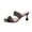 Black, variant on DIVVce Rhinestone Double Strap Kitten Heel Slides For Women Open Toe Slip On Comfort Evening Footwear