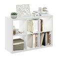 thumbnail image 4 of Furinno CUBICLE Open Back Decorative Cube Storage Organizer in 6-Cube in White, 4 of 6