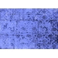 thumbnail image 1 of Ahgly Company Machine Washable Indoor Rectangle Oriental Blue Industrial Area Rugs, 2' x 5', 1 of 4