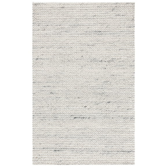 SAFAVIEH Marbella Burton Striped Wool Area Rug, Grey/Ivory, 3' x 5'