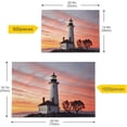 thumbnail image 3 of FREEAMG Jigsaw Puzzles for Adults or Kids 500 Piece, Lighthouse Under The Sunset Glow Ntellectual Decompression Fun Family Puzzles Game for Christmas Holiday Toy Gift, 3 of 7