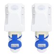 thumbnail image 1 of 3 Pin Circular Power Plugs,  Mounted 2P+E 220-250V 16A Industrial Plug Socket Brass Interface  For Electrical Equipments, 1 of 8