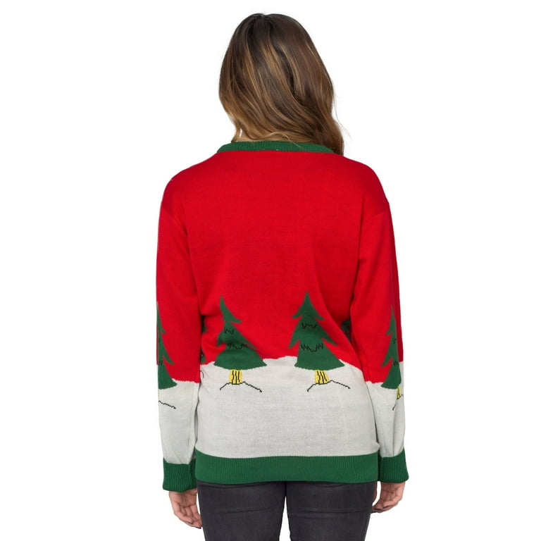 Tree Rex Light Up T-Rex Adult Ugly Christmas Sweater (4X-Large