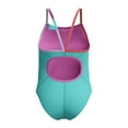 thumbnail image 4 of Speedo Girl's UV Protection Propel Back Solid One Piece Thin Straps Swimsuit - Arctic Glass, Size 10, 4 of 4