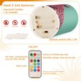 thumbnail image 5 of Yayeee Flameless Candles with Remote Flickering Battery Operated Multi Color Changing, Big Pink Cheetah, 5 of 7