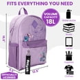 thumbnail image 3 of Lilo & Stitch Line Art 16.5” Adult Lavender Backpack, 3 of 7