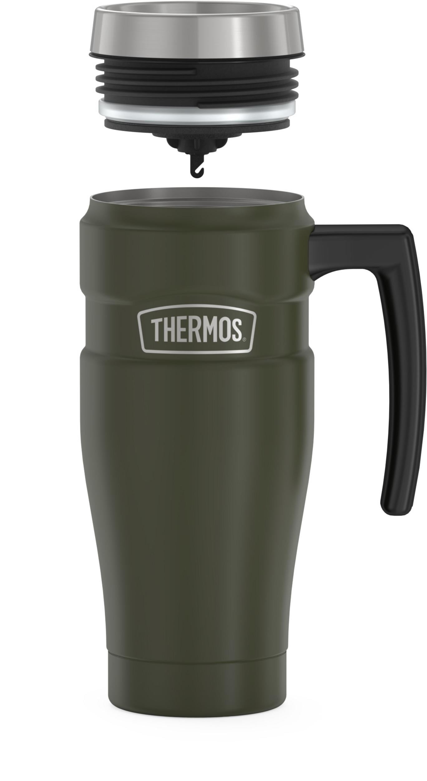 Raomdityat Stainless Steel Bullet Vacuum Cup Thermos Cup Mug 12oz, Army  Green