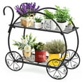 thumbnail image 1 of Costway Heavy Duty Metal Flower Cart Pot Rack Plant Display Stand Holder Decor, 1 of 10