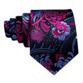 thumbnail image 4 of Juego de clips para corbatas Barry.Wang con estampado floral de seda, 150 cm x 8,5 cm, 4 of 5