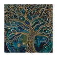 thumbnail image 4 of WYYP Moon Stars Psychedelic Square Table Cover 100% Polyester Fiber 40*40, 4 of 8