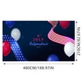 4th of July Decorations Massive Garden Banner, 7 * 16 Feet Large Size