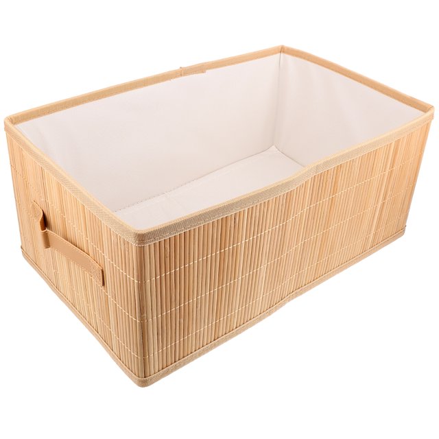 Cestas de ropa tejidas de bambú, cesta de almacenamiento de ropa, organizador de ropa plegable, cesta para artículos diversos