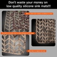 thumbnail image 5 of Protectores De Fregadero De 27-9/16"" X 14-9/16"" Para Fregadero De Cocina, Estante De Metal Para Fregadero Para Parte Inferior Del Fregadero, Drenaje Trasero, Protector De Fregadero De Acero Inoxidab, 5 of 5