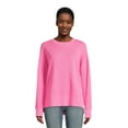 thumbnail image 2 of Time and Tru Women's Tunic Sweatshirt with High-Low Hem, Sizes XS -4X, 2 of 5