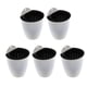 thumbnail image 1 of Paquete de 5 Macetas Blancas de Riego Automático para Macetas Perezosas para Colgar en, 1 of 9