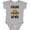 AC-Heather Grey, variant on Weightlifting Funny Future Lifter Boys or Girls Baby Bodysuit