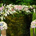 thumbnail image 7 of Artificial Peony Flower Swag Wedding Arch Flowers Artificial Floral Swag Decorative Swag for Lintel Wedding Arch Front Door Decor, 7 of 7