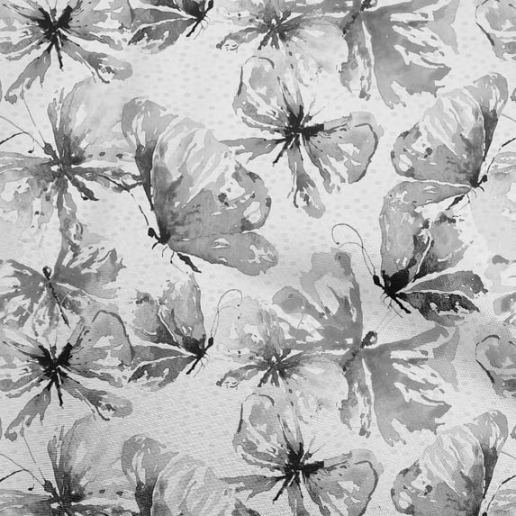oneOone Cotton Silk Grey Fabric Wreath Personalized Name Fabric For Sewing Printed Craft Fabric By The Yard 42 Inch Wide