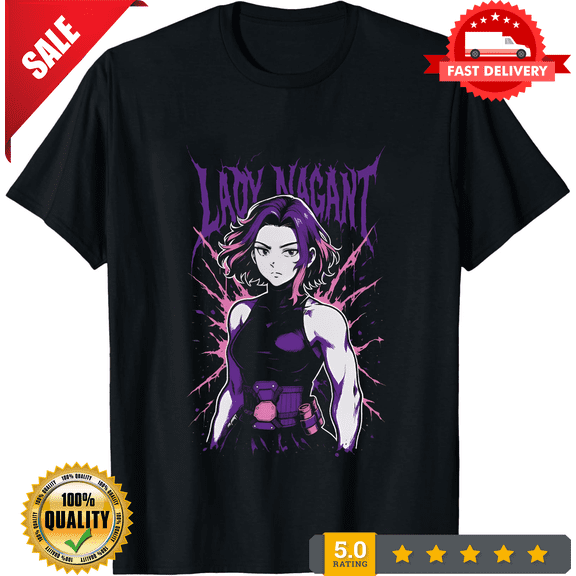 Reprint Rare Anime Boku No Hero Lady Nagant Letras Moradas T-Shirt Size S-5XL, CROWD FAVORIT-TH76938