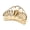 Gold, variant on QinGoo Medium Metal Hair Claw Clip for Women Strong Hold Non-Slip Hair Accessory 1 Count, 2.76 Inch, Silver