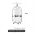 thumbnail image 2 of Makeup Brush Holder with Lid 360 Rotating Clear Dustproof Make Up Brushes Container -C, 2 of 8