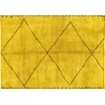 thumbnail image 1 of Ahgly Company Indoor Rectangle Abstract Yellow Modern Area Rugs, 6' x 9', 1 of 4