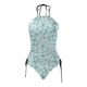 thumbnail image 4 of MKLEKYY Trajes De Baño Completo Mujer Women'S Fashionable Summer Print Sexy Lace Up Detachable Chest Pad Split Swimsuit (4), 4 of 5