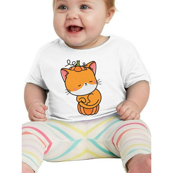Cute Pumpkitty W Pumpkin Costume T-Shirt Infant -Image by Shutterstock, 18 Months