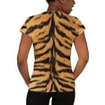 thumbnail image 2 of Halloween Costume Tiger All Over Womens Costume T Shirt with Tiger Ears Headband, 2 of 4
