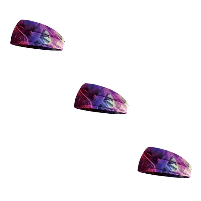 Diadema de ganchillo Minnieouse para deportes, tinte de corbata, estampado ancho, mujeres y hombres, tipo CBP275043