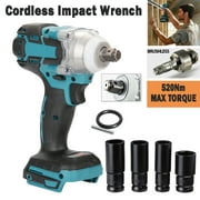 iMeshbean 1/2" 18V Cordless Impact Wrench 280N.m 1850RPM High Torque Repair And Installation Tools Infinitely Variable Waterproof And Dustproof Compatible with Mikita Battery (Without Battery)
