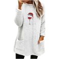 thumbnail image 1 of Gibobby Sudaderas para mujer navidad Sudadera con capucha de felpa con bolsillo y manga larga, cuello redondo, Navidad, informal, para mujer(Blanco,G), 1 of 4