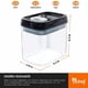 thumbnail image 3 of Juego de 6 Recipientes Herméticos para Almacenamiento de Alimentos. Contenedores de Plástico transparente con Tapas para Organización de Cocina y Despensa, Con etiquetas y marcador., 3 of 7