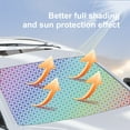 thumbnail image 5 of Universal Accordion Folding Car Windshield Sun Shade - Double-Sided Sunshade for Small & Medium Vehicles - 55x27" Silver UV Protection & Heat Reduction - Compact Storage with Suction Cups, 5 of 9