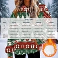 thumbnail image 4 of Zynoxe Women's Ugly Christmas Sweatshirt Drawstring Pullover Hoodies for Women Warm Fleece Long Sleeve Sweatshirt Fashionable Printed Sweatshirts with Kangaroo Pocket S, 4 of 6