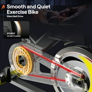 Indoor Exercise Bikes for Home Stationary Bicycle Magnetic 16 Levels Resistance Cycling Bike with Free APP Max Weight 360 Lbs