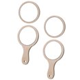 thumbnail image 2 of EeaseCA 4pcs Convenient Makeup Mirrors Handheld Mirrors Girl Rounded Cosmetics Mirrors, 2 of 8
