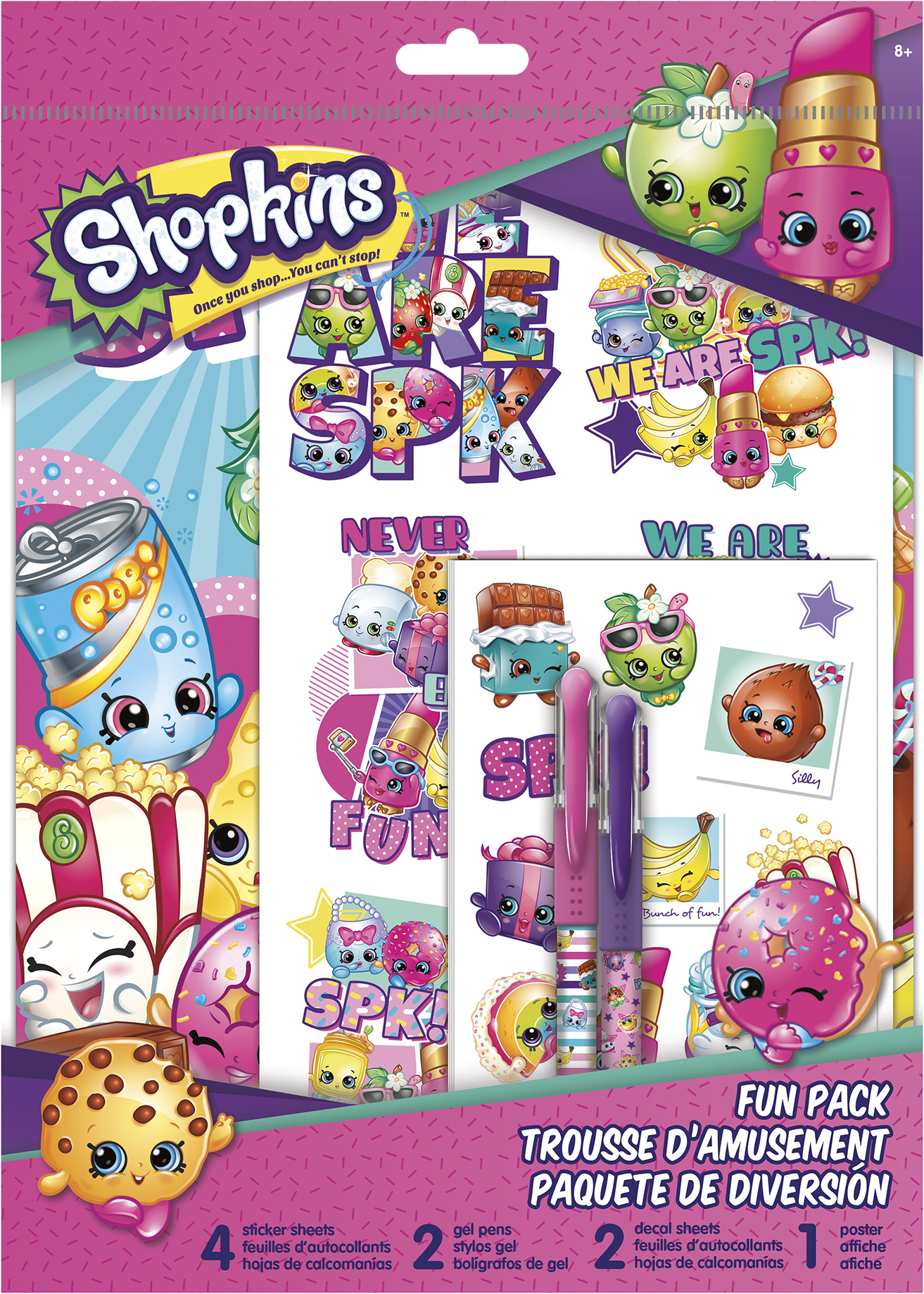 Shopkins Fun Pack with Pens 8x12