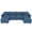 Dark Blue, variant on Modern U Shaped Sectional Sofa, 6 Seaters Chenille Upholstered Modular Couch With Movable Ottomans For Living Room Office