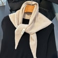 thumbnail image 1 of Wool Scarf Knitted Triangular Scarf Women Headscarf Multi Functional Warm Knit Scarf Winter Accessory, 1 of 3